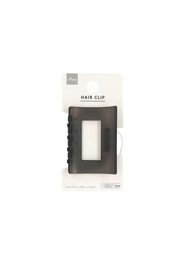 DAISO Matte Square Claw Clip - Gray